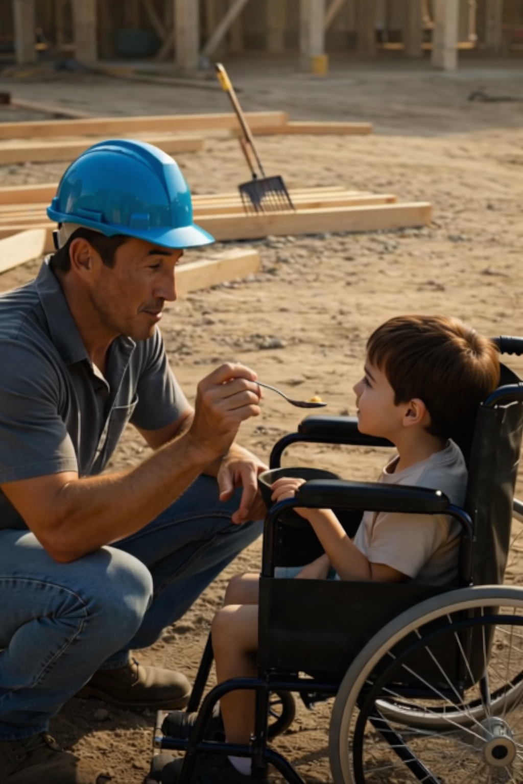A Worker Shared His Food with a Disabled Child… Then a Black Sedan Changed His Life