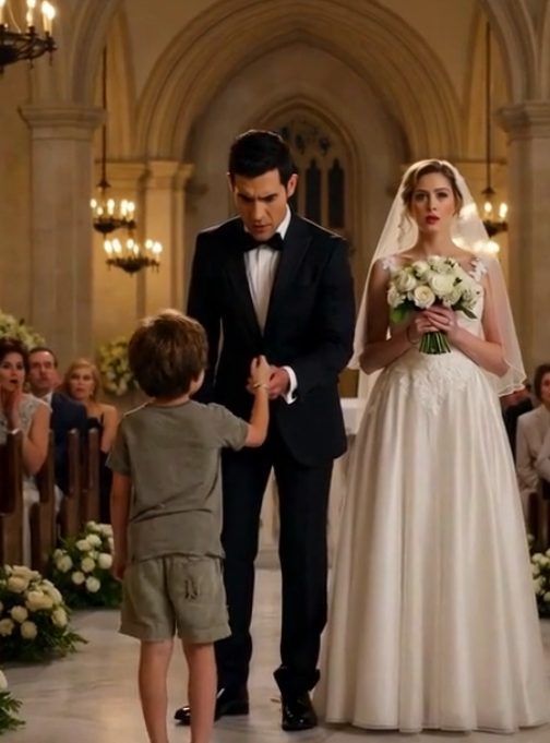 The Groom Looked Perfect at the Altar Until a Barefoot Boy Broke the Silence