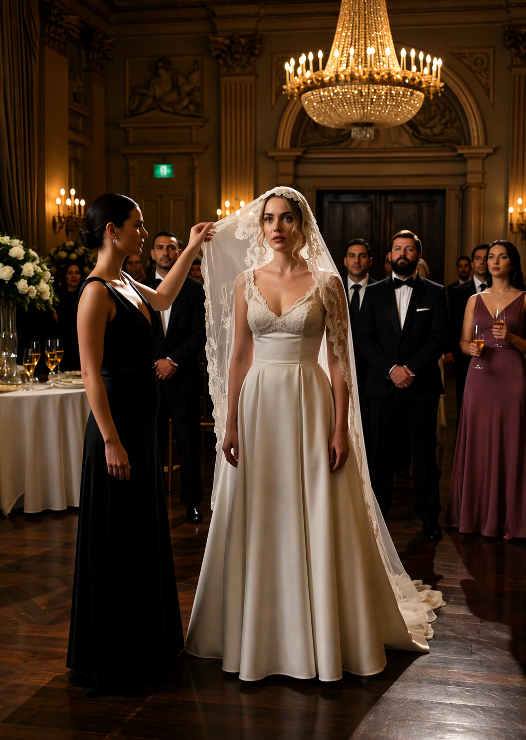 The Elegant Woman Reached for the Bride’s Veil and the Entire Wedding Froze Watch till the end