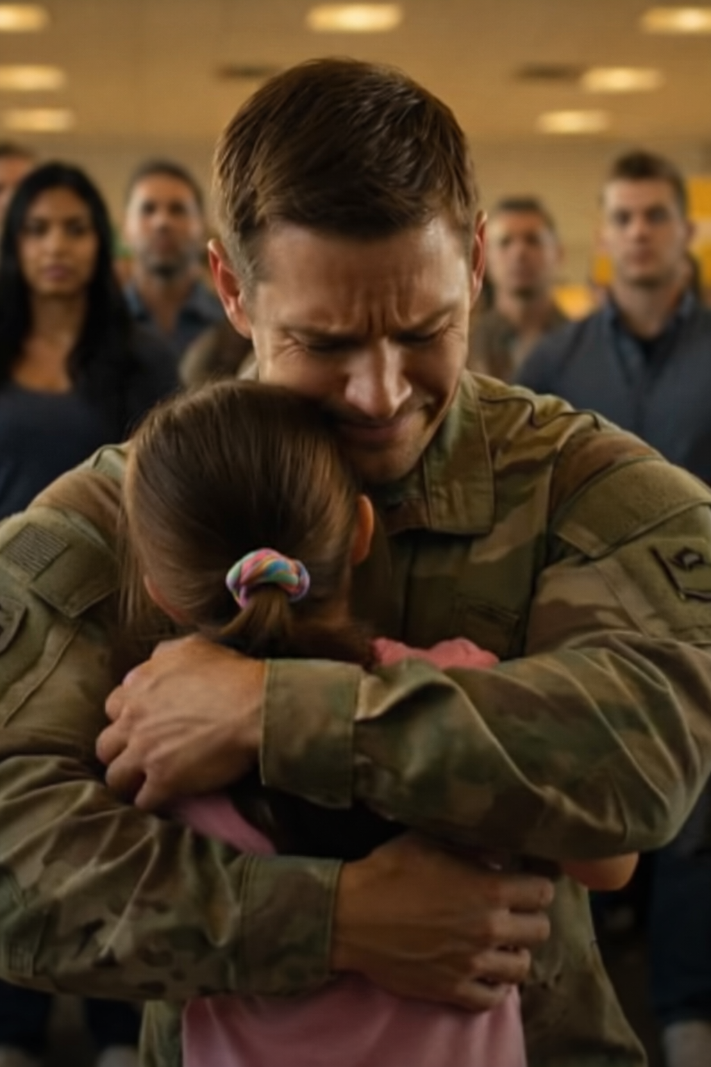 Part 1-2 A Young Girl Hugged the Returning Soldier  and the Whole Terminal Went Silent