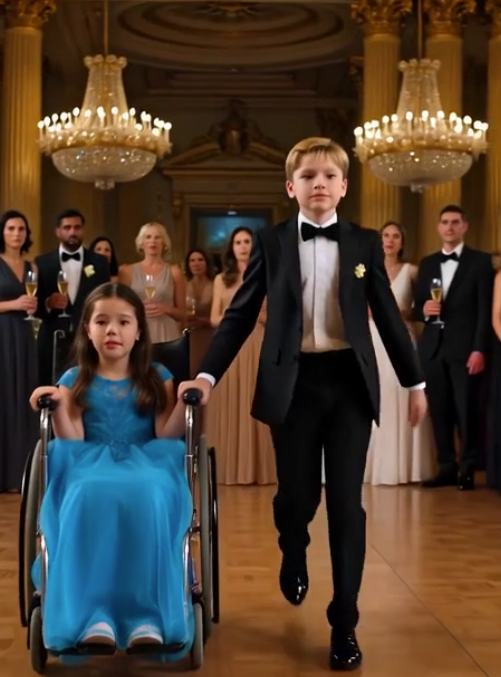 The Little Girl in the Wheelchair Reached for the Ballroom Floor… Then One Child Answered
