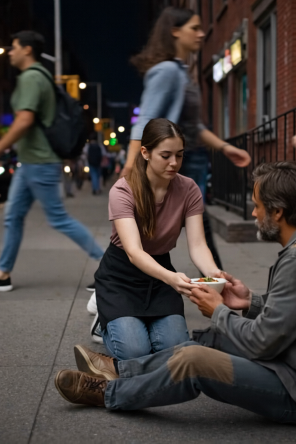 Part 1+2+3 . A Poor Waitress Gave Her Meal to a Homeless Stranger and the Next Day a Millionaire Found Her