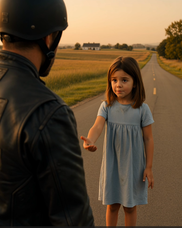 A Barefoot Girl Stopped a Biker and Asked for Help Then He Asked Where Her Parents Were