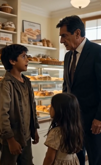 Parte 1-2 Todos querían echar a los niños de la pastelería… hasta que el anciano vio el brazalete de la niña