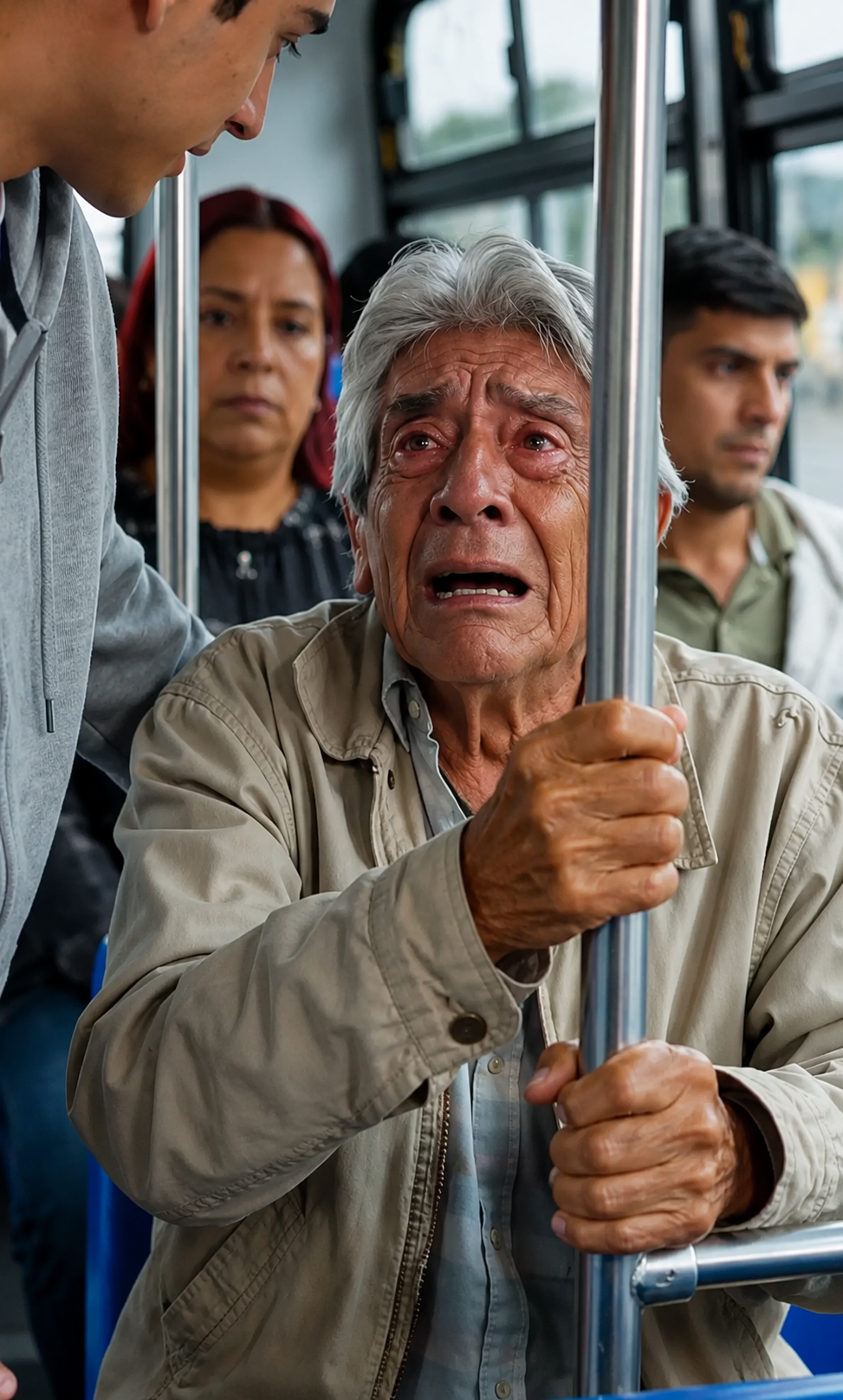 Nadie cedió su asiento al viejo pobre… hasta que una foto antigua cambió todo