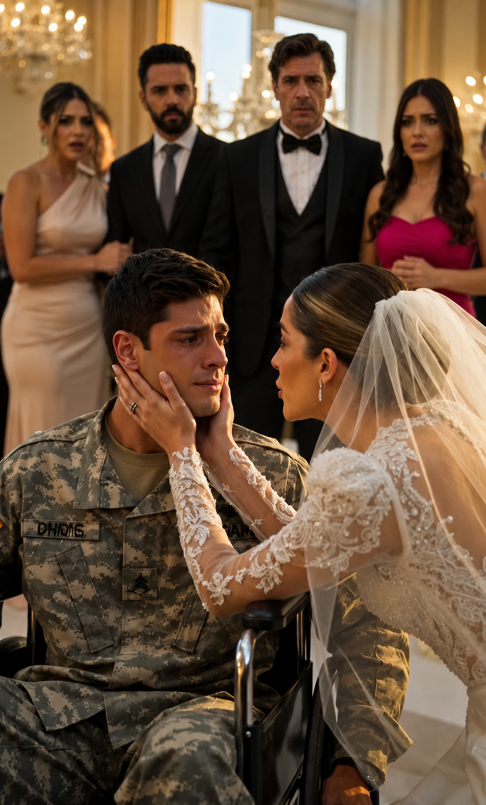 Todos se burlaron del soldado en silla de ruedas… hasta que la novia mostró qué era el amor verdadero