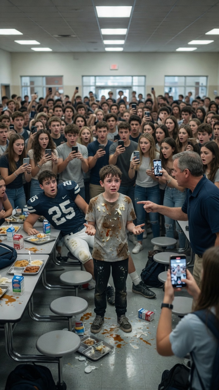 El mariscal estrella arruinó su almuerzo… hasta que el video de la cafetería reveló la verdad