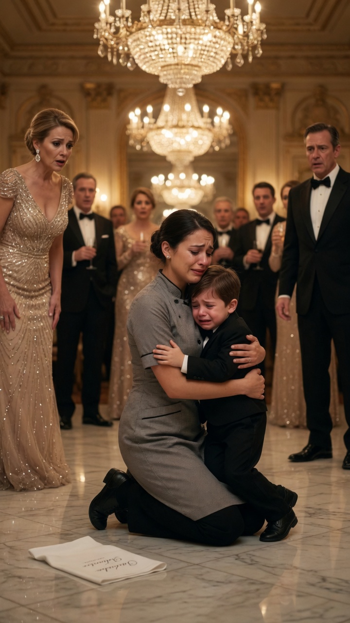 Full Story : The Little Boy Saw His Real Name at the Gala Then Ran to the Waitress Crying “Mom”