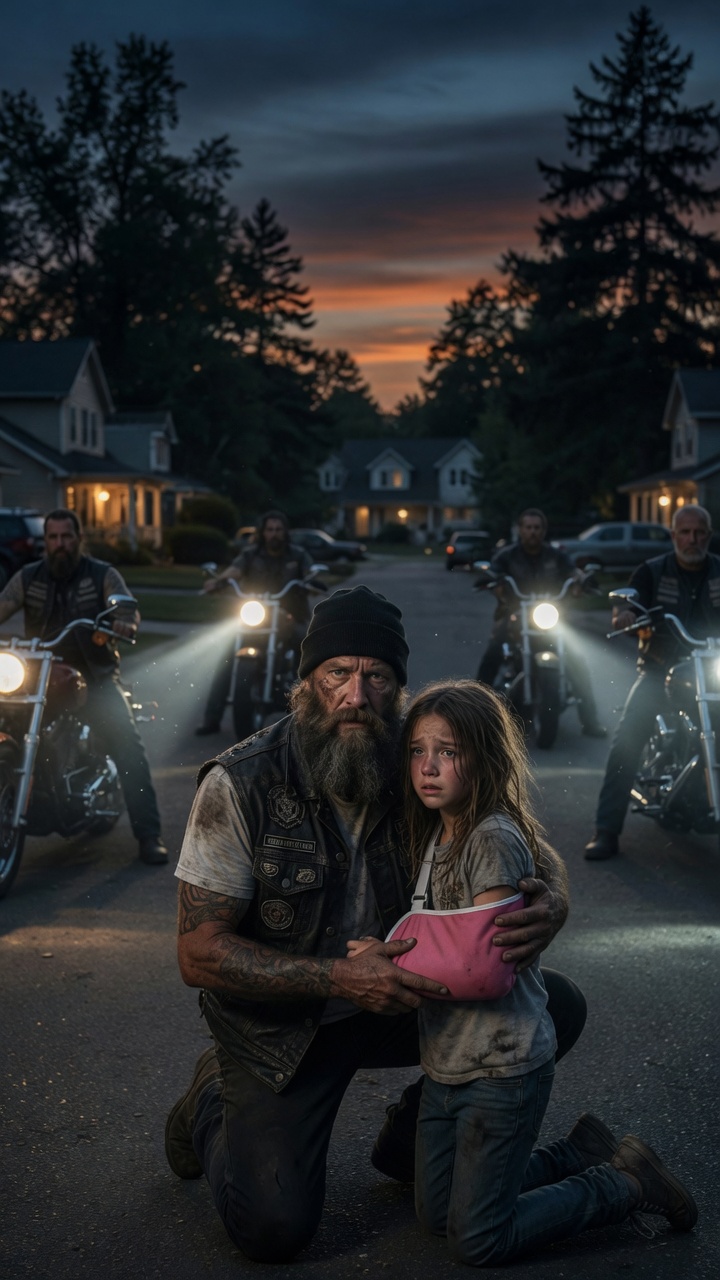 Full Story : A Crying Child Ran to a Biker Gang Until Her Broken Arm Revealed the Truth