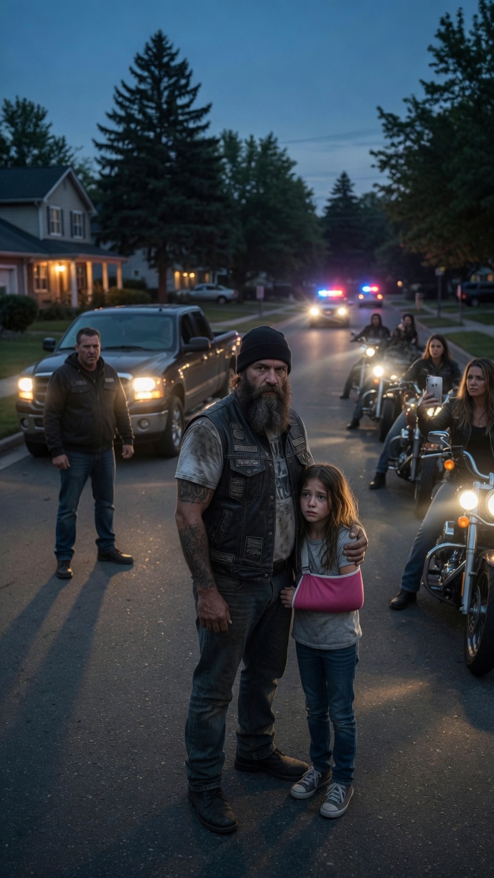 Part 2 : The Little Girl Ran to a Biker Gang… Then Her Broken Arm Exposed the Man Chasing Her