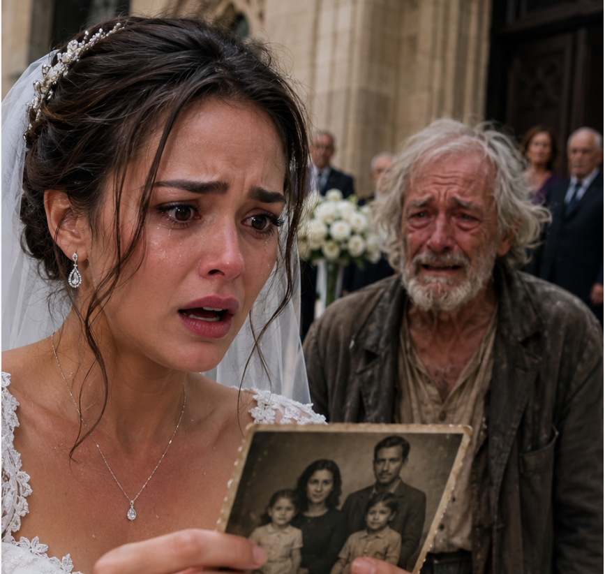 The Bride Ordered Security to Remove Him… Then She Saw Her Childhood Photo in His Hand