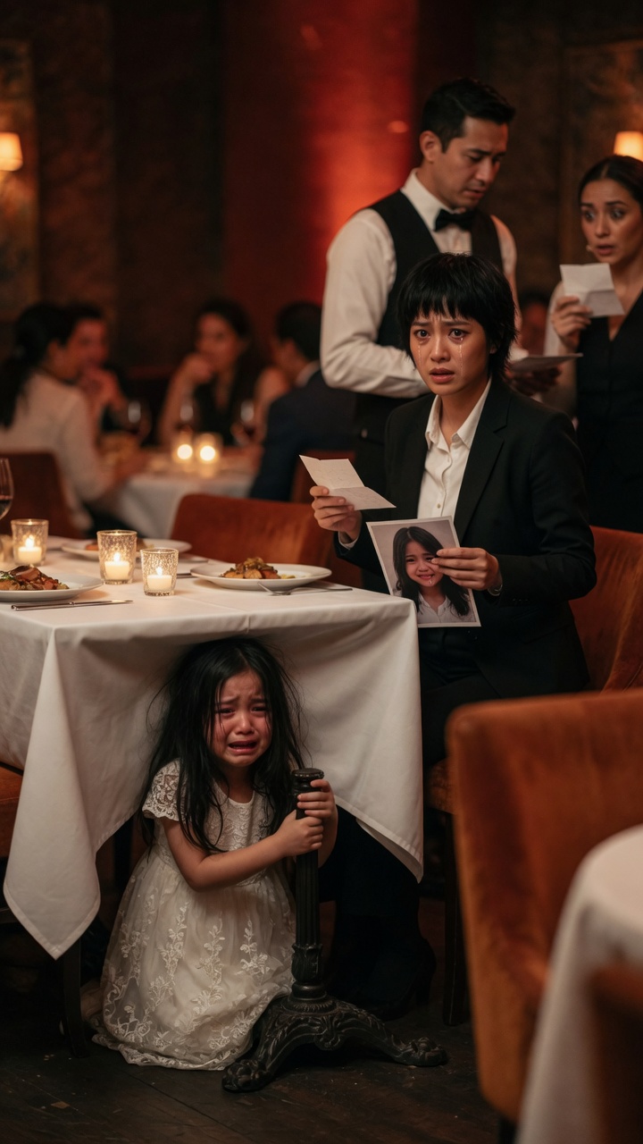 The Crying Girl Under the Table Revealed a Family Secret