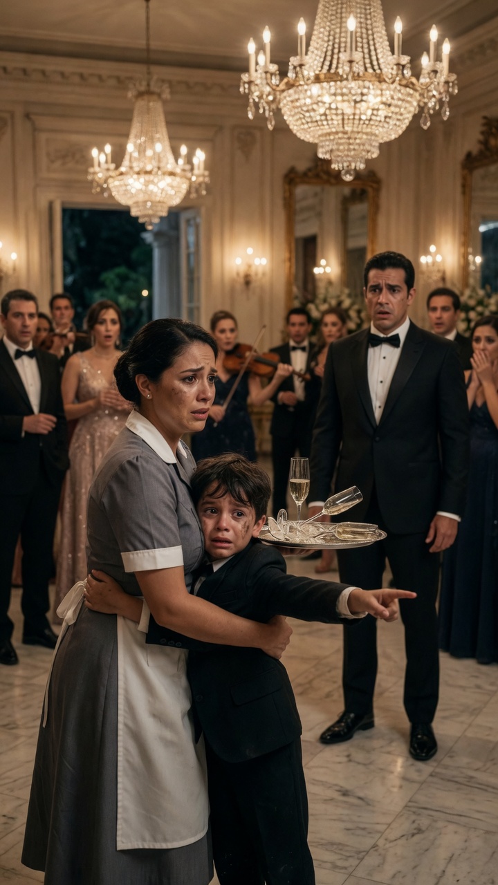 PART 1-2 A Maid Tried to Hide Her Son Until He Exposed the Mansion Owner’s Secret