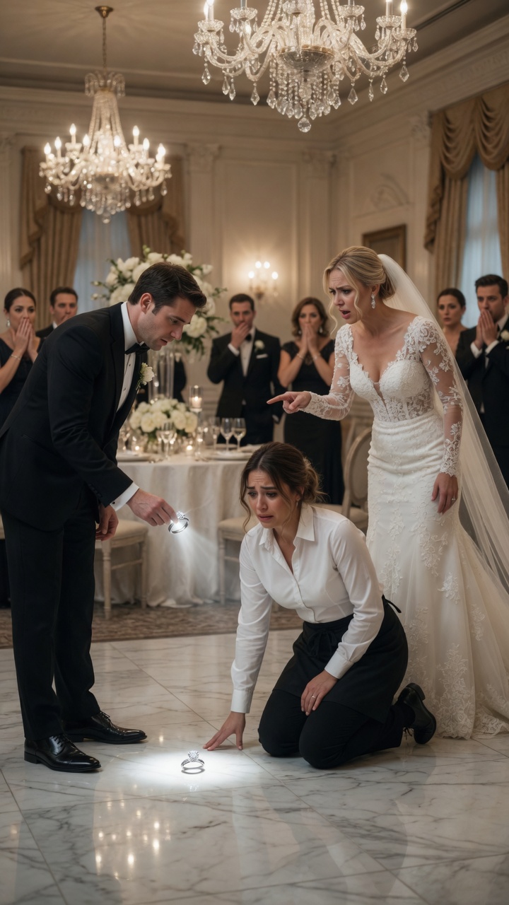 Part 1-2-3 The Bride Accused the Waitress of Stealing Her Ring Until the Groom Found It at Her Feet