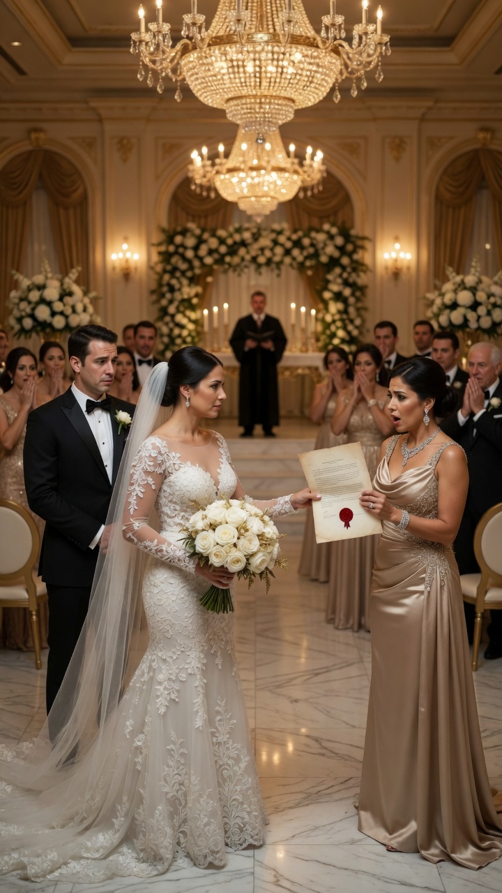 Full Story : She Tried to Stop the Wedding Until the Bride Handed Her One Sealed Document