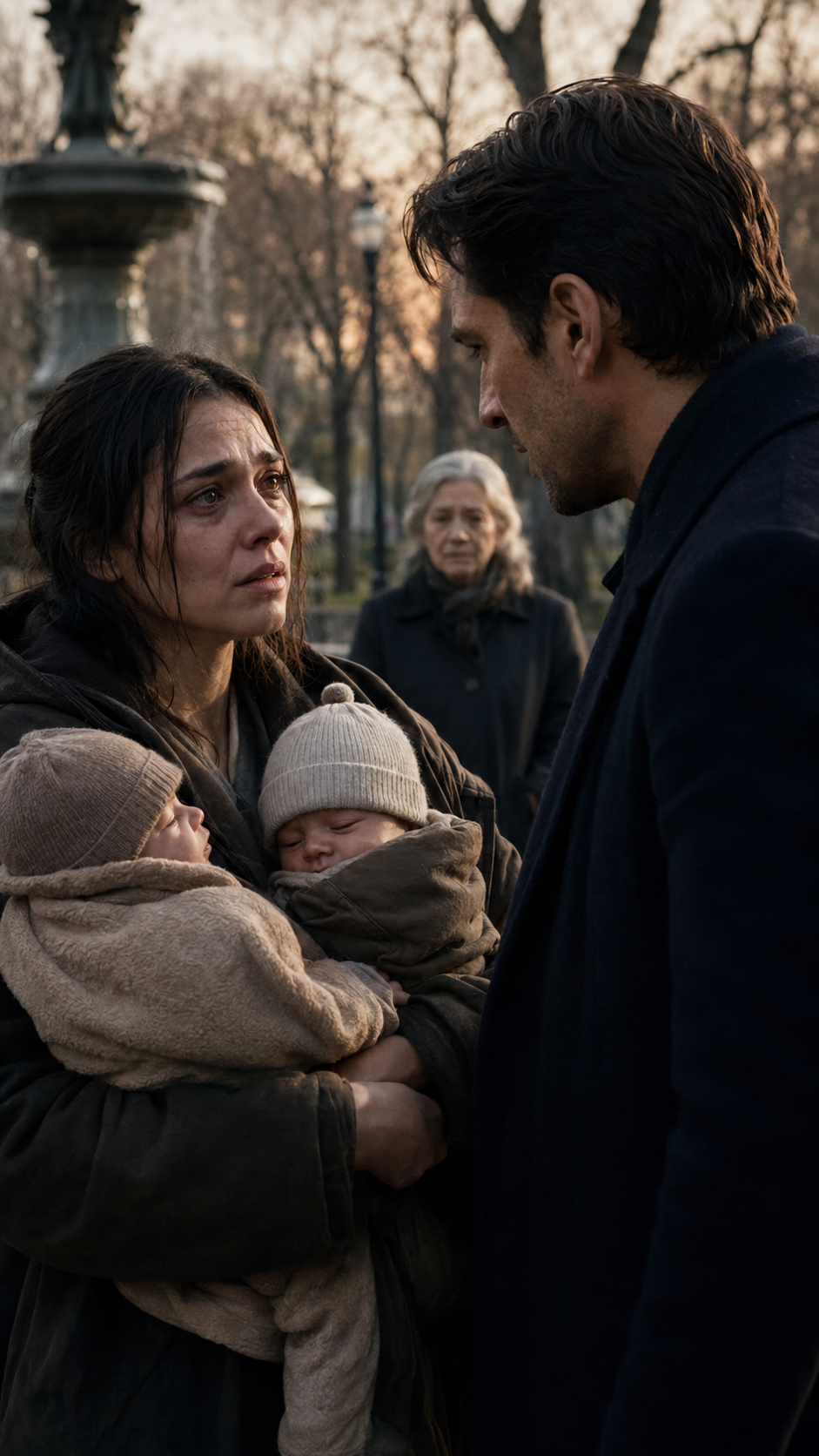 He Finally Saw the Twins in Her Arms... and His First Words Broke Her Heart