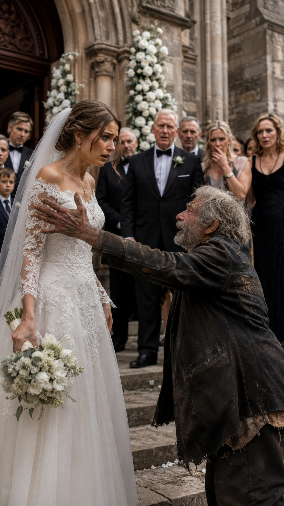 She Kicked the Homeless Man Out of Her Wedding… Until His Photos Revealed the Truth