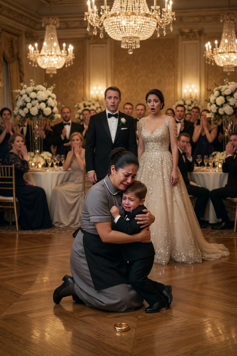 Full Story : The Little Boy Dropped the Wedding Ring… Then Ran to the Maid and Called Her Mom