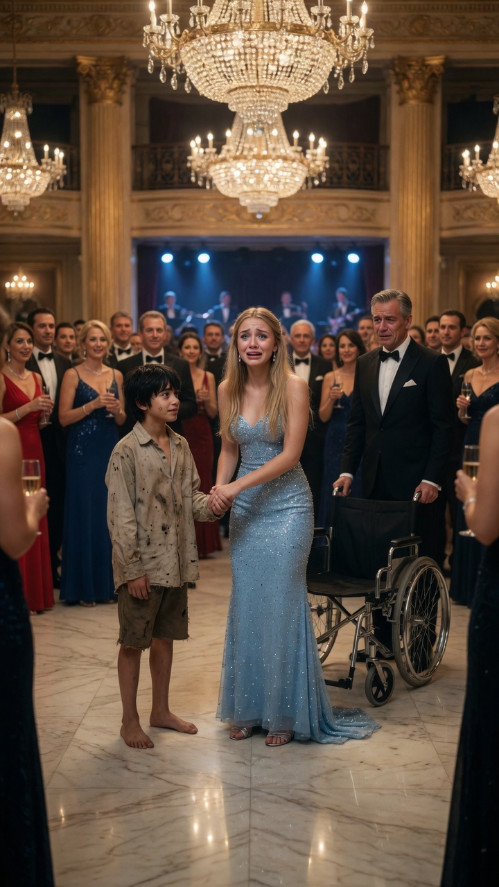 Full Story :  Nobody Believed the Poor Boy Could Help Her… Until the Young Woman Rose From Her Wheelchair