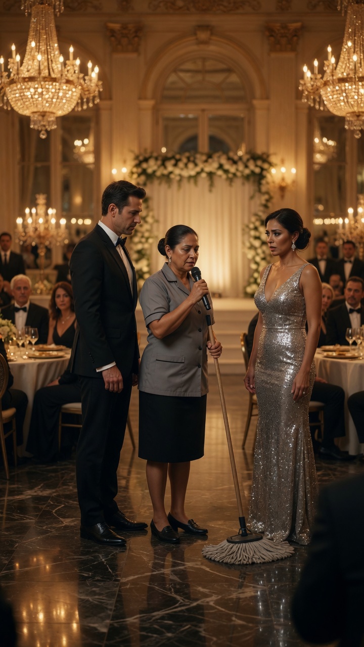 Full Story : She Humiliated the Cleaning Woman at the Gala… Until the Host Handed Her the Microphone