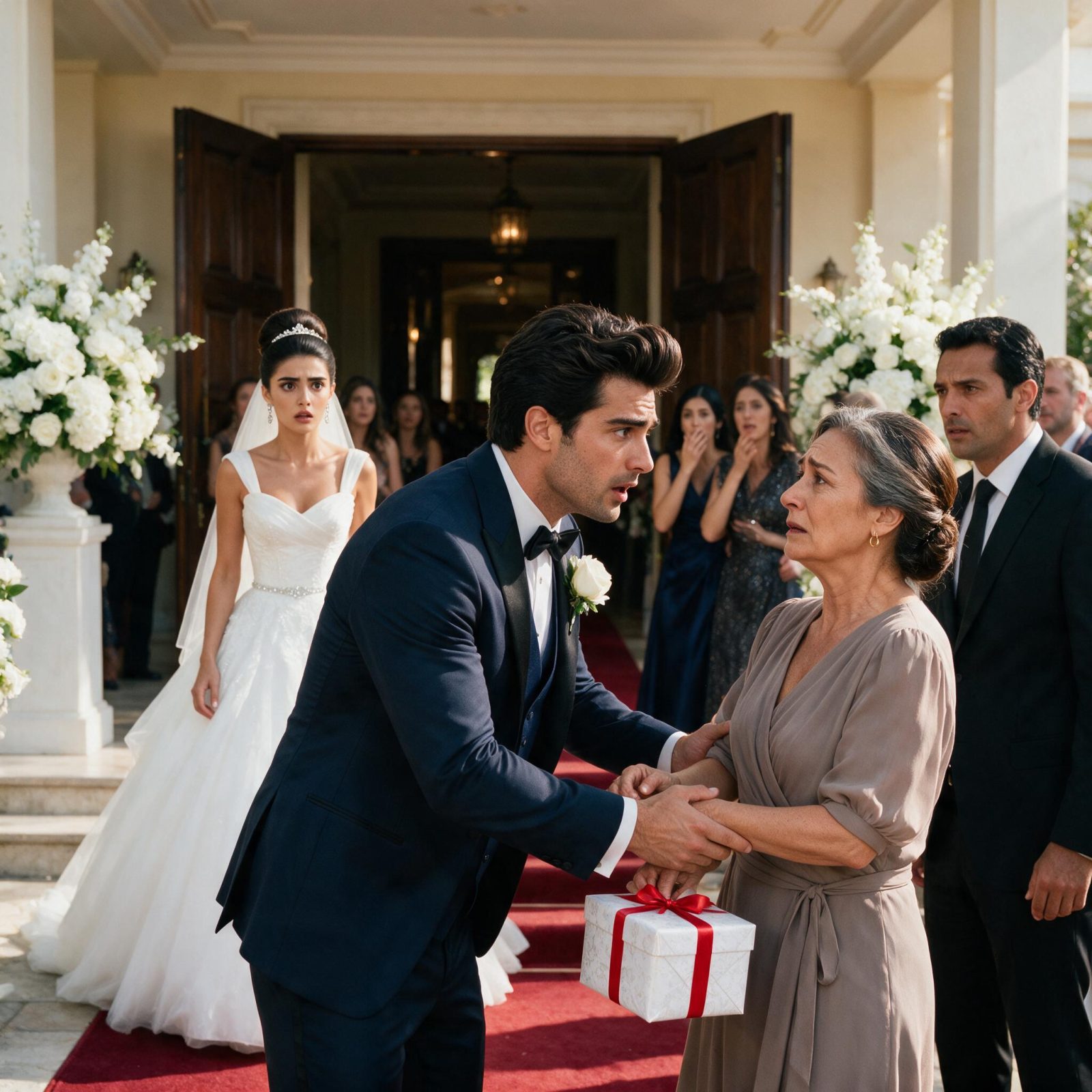 Historia completa : VALERIA ECHÓ A UNA MUJER HUMILDE DE SU BODA… HASTA QUE DANIEL CORRIÓ HACIA ELLA GRITANDO: “¡MAMÁ!”