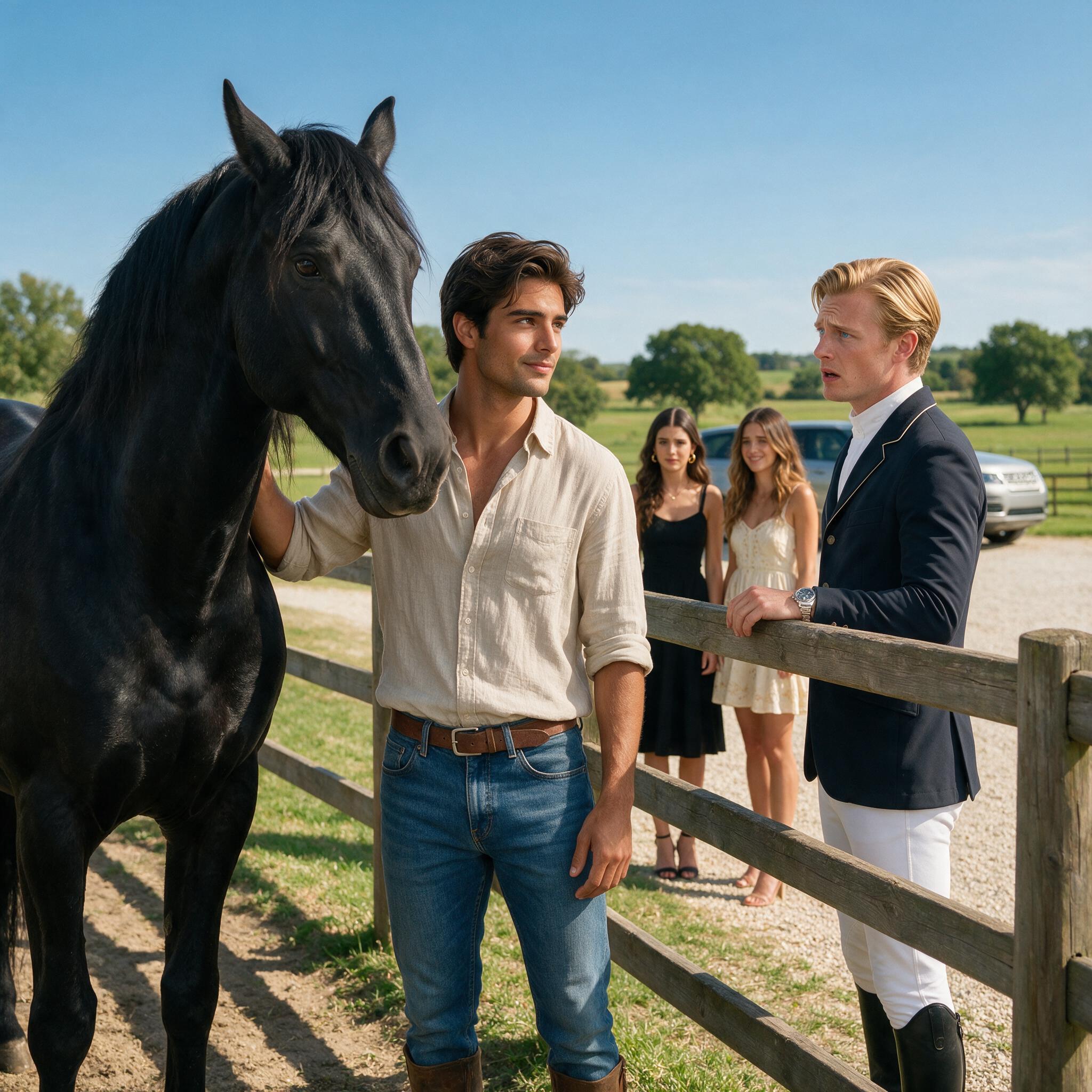 Historia completa : “Aparta las Manos de Mi Caballo”… La Respuesta de Mateo Hizo Que Adrián Perdiera Toda Su Seguridad