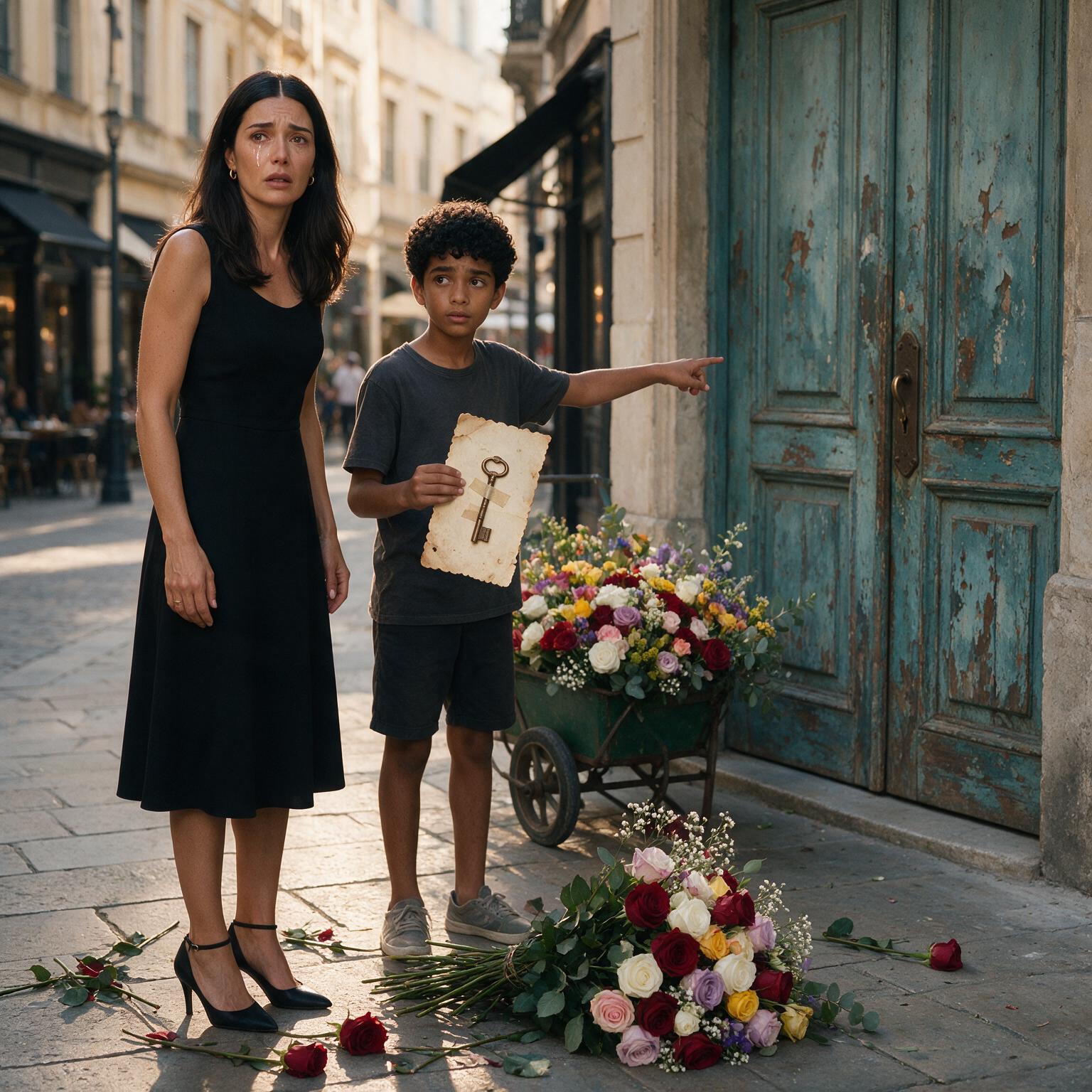 Historia completa :  VALERIA COMPRÓ TODAS LAS FLORES DE MATEO… HASTA QUE ÉL LE DIO UNA FOTO, UNA LLAVE Y SEÑALÓ LA PUERTA QUE ELLA JURÓ NO VOLVER A ABRIR