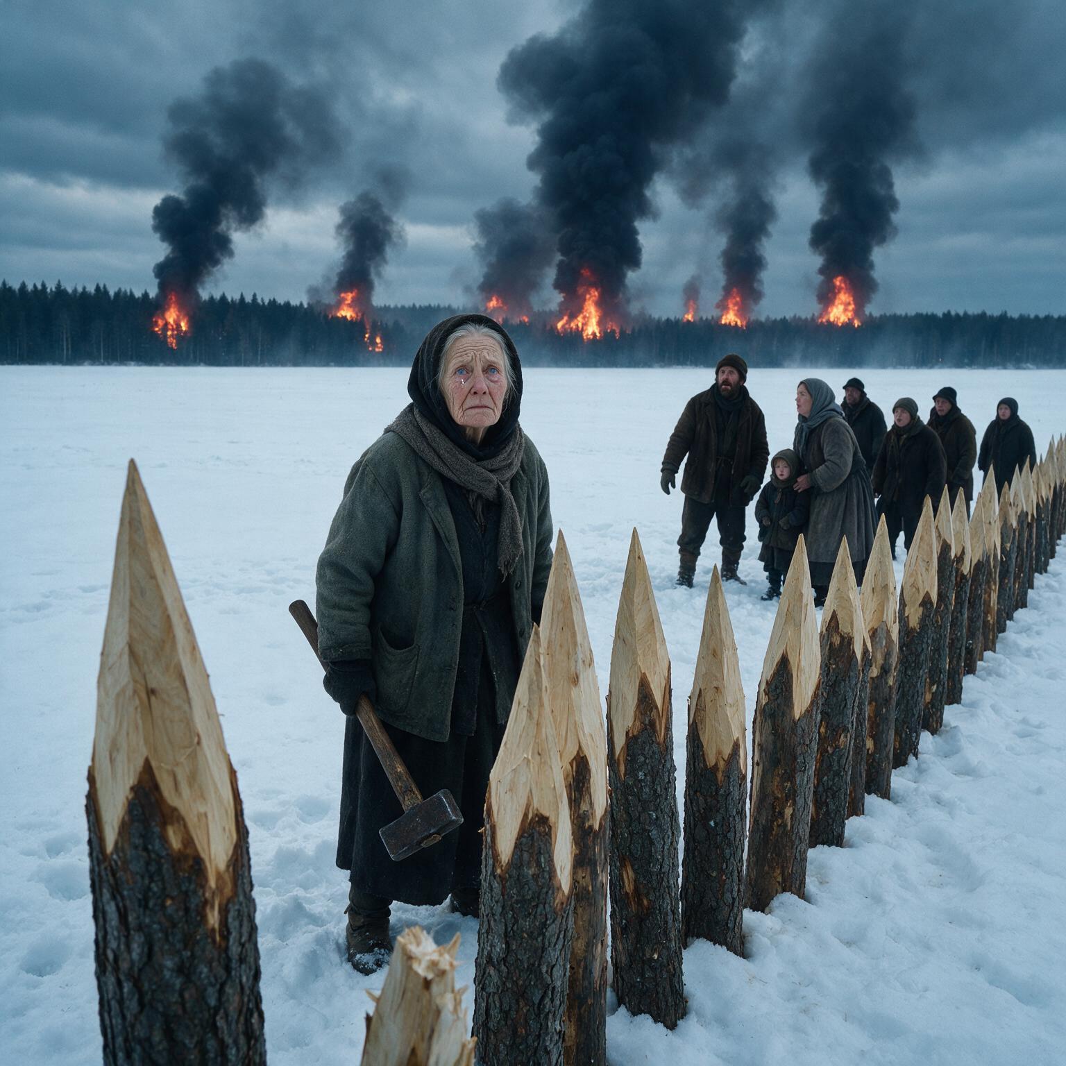 Historia completa :   TODOS SE BURLARON DE EMILIA POR CLAVAR ESTACAS EN LA NIEVE… HASTA QUE EL BOSQUE ARDIÓ Y ELLA GRITÓ: “¡NO CRUCEN ESA LÍNEA!”