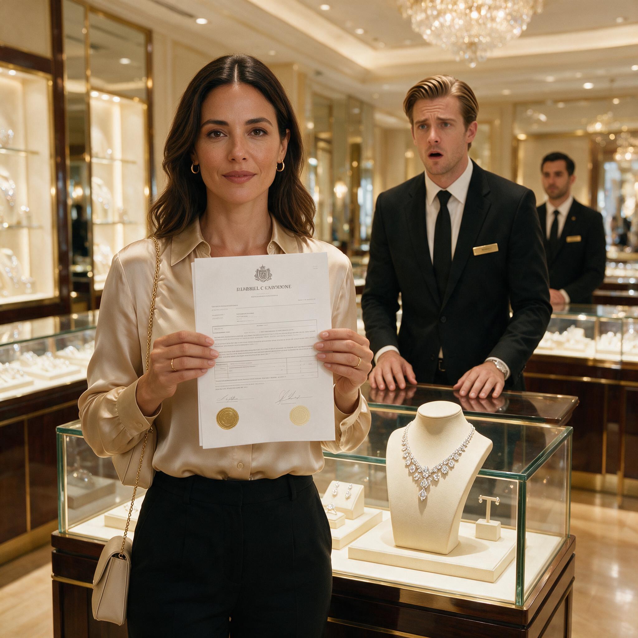 Historia completa : “Ese Collar Es Bastante Caro”… Segundos Después, Isabella Sacó un Documento Que Lo Cambió Todo