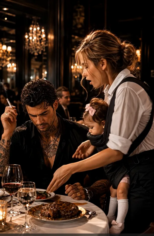 Historia completa : SOFÍA DERRAMÓ VINO FRENTE AL HOMBRE MÁS TEMIDO DEL RESTAURANTE… PERO CUANDO DANTE VIO A LA BEBÉ, SE LEVANTÓ Y PREGUNTÓ: “¿QUIÉN TE OBLIGÓ A TRABAJAR ASÍ?”