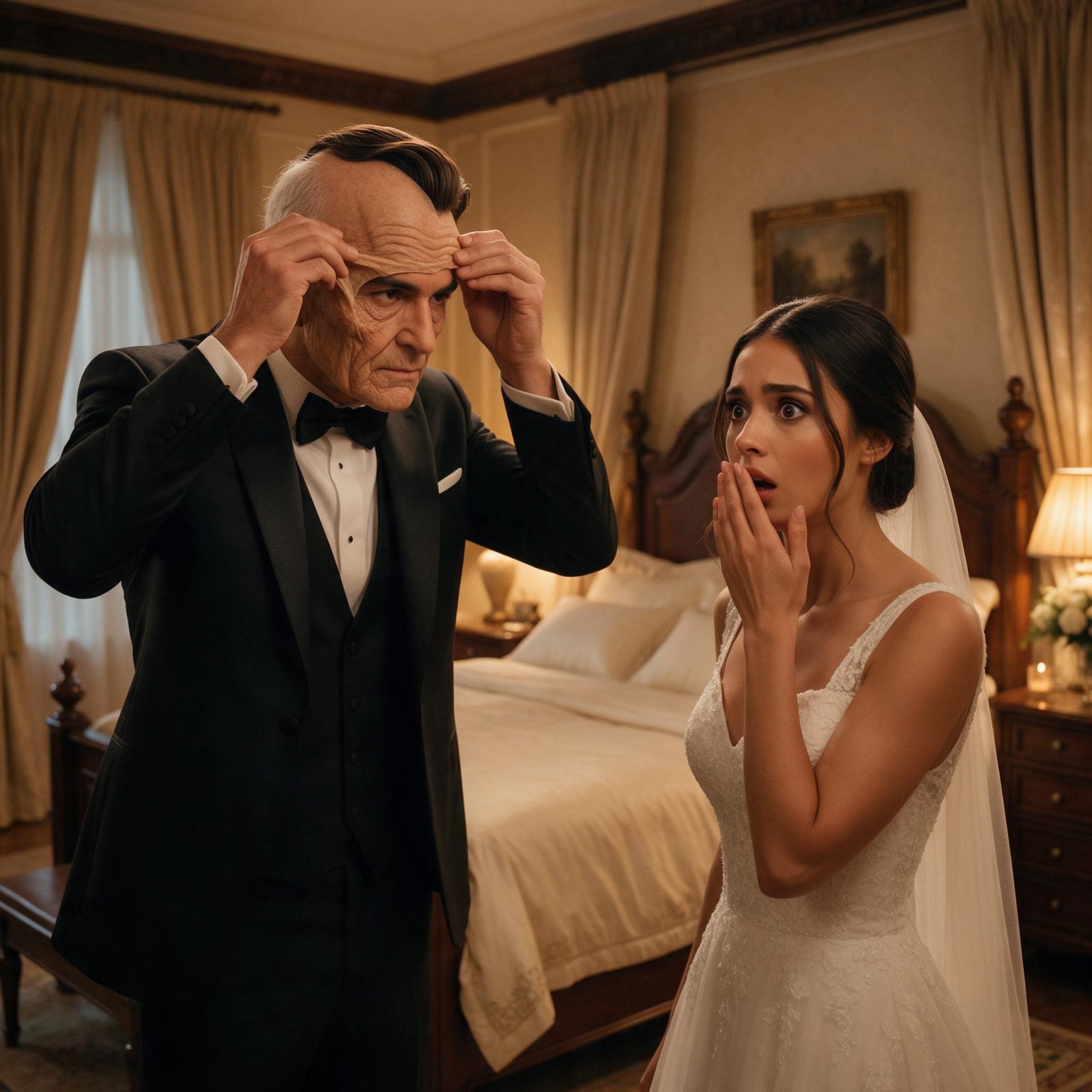 Historia completa :  La noche de bodas en la que Elena descubrió que su anciano marido no era quien decía ser… y la verdad detrás de su rostro la dejó sin palabras