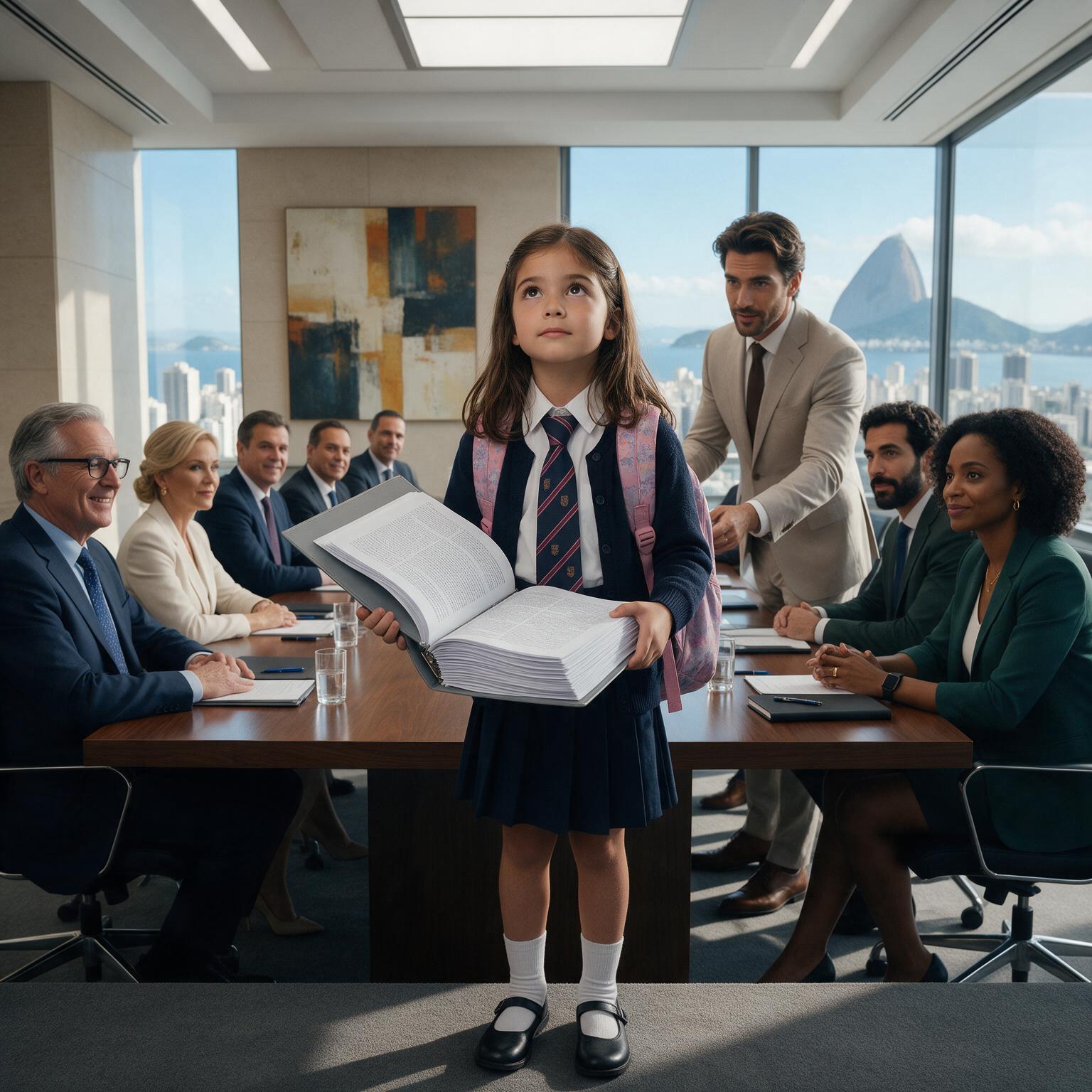 Historia completa :  LA NIÑA DE OCHO AÑOS ENTRÓ A UNA MULTINACIONAL PARA UNA PRUEBA DE INTÉRPRETE Y TODOS RIERON… HASTA QUE SOFÍA LEYÓ UNA SOLA FRASE Y DIJO: “ESTA TRADUCCIÓN ESTÁ ELIMINANDO A NIÑOS QUE SÍ CUMPLEN LOS REQUISITOS”