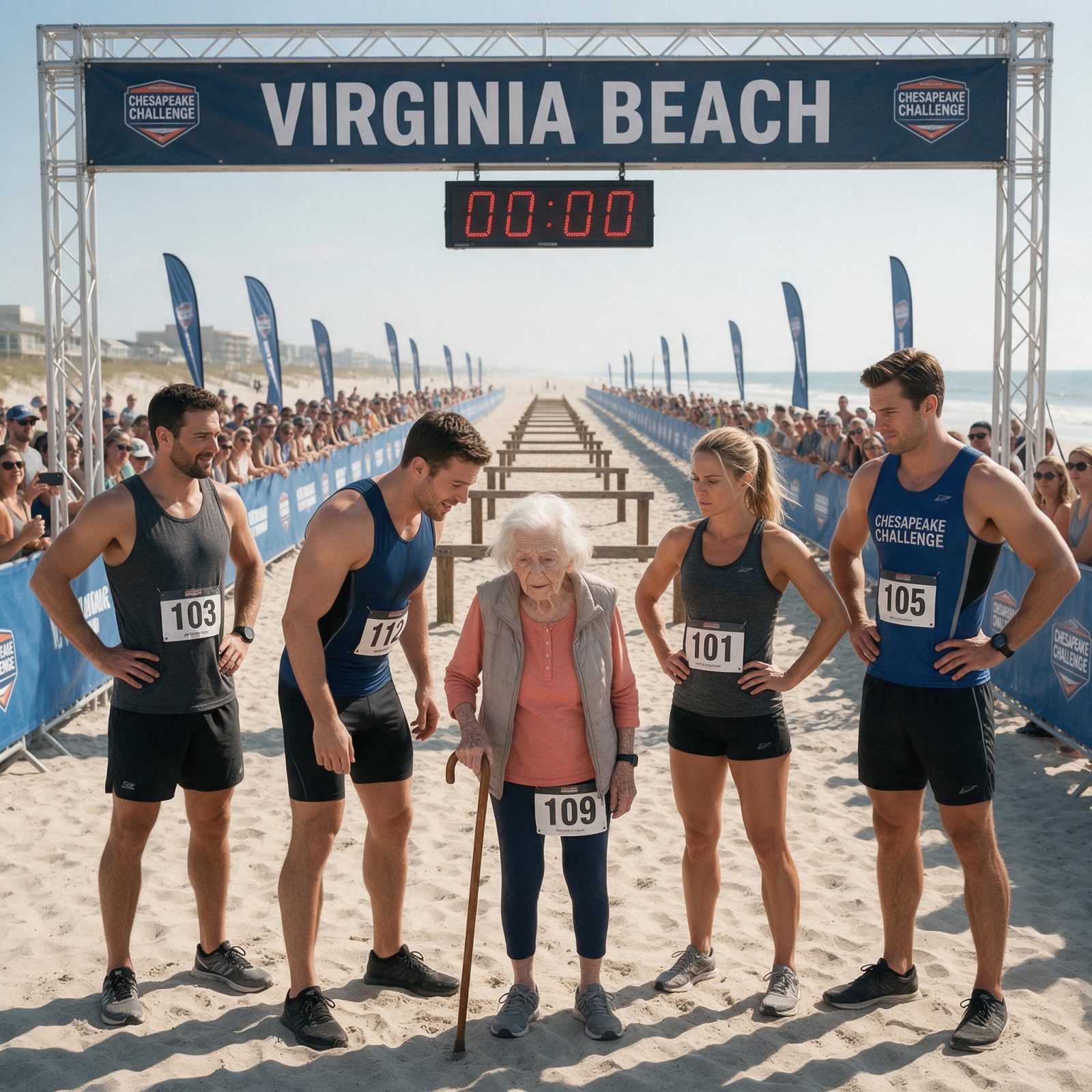 Historia completa : SE RIERON DE LA ANCIANA DE 80 AÑOS QUE LLEGÓ A LA CARRERA CON UN BASTÓN… PERO CUANDO EL RELOJ MARCÓ LA SALIDA, EVELYN DIJO: “NO HE VENIDO A GANAR. HE VENIDO A TERMINAR LO QUE ÉL NO PUDO”