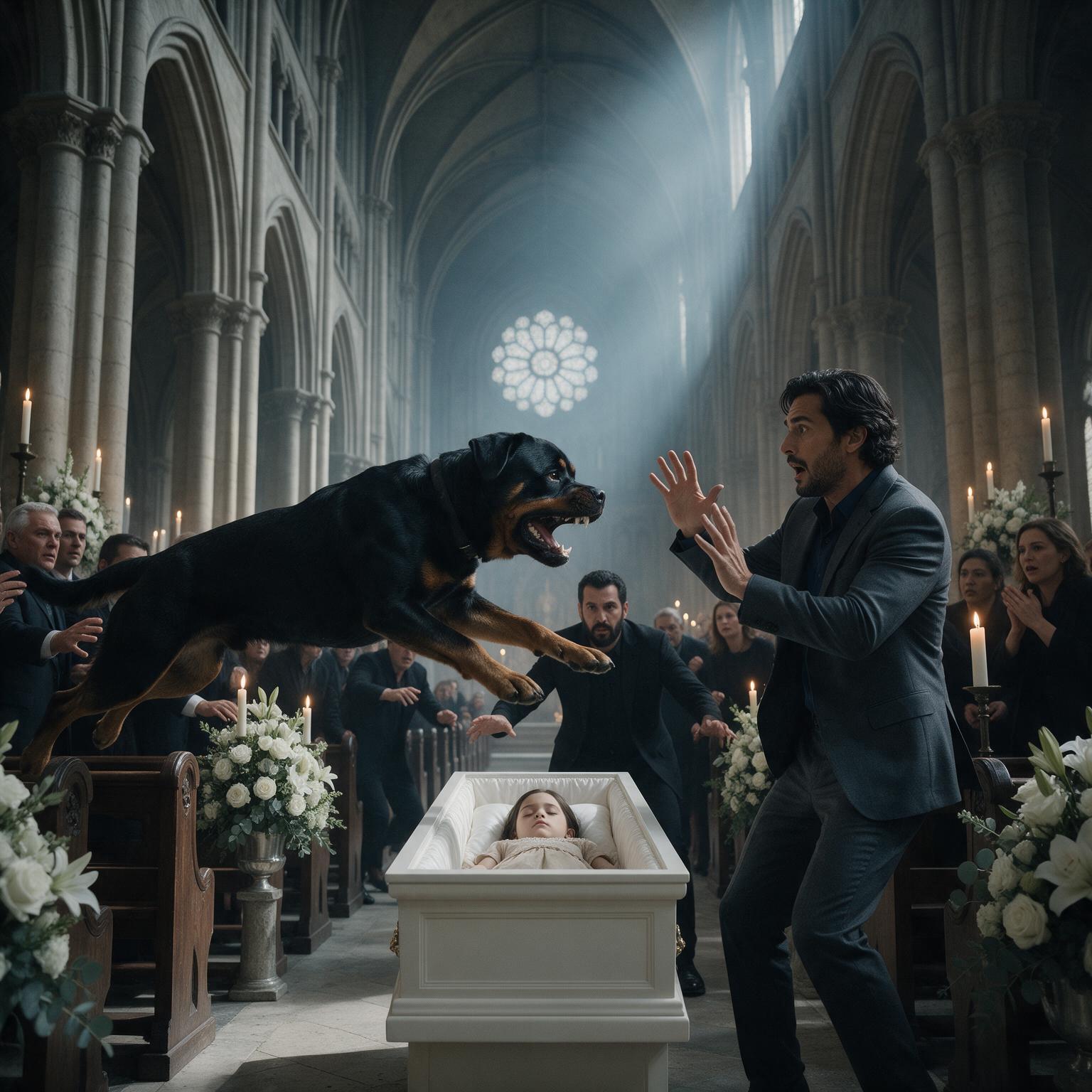 Historia completa : DURANTE EL FUNERAL DE LA NIÑA, SU PERRO NO DEJABA DE MIRAR AL TÍO… HASTA QUE SALTÓ HACIA ÉL Y ARRANCÓ DE SU BOLSILLO ALGO QUE HIZO GRITAR A LA MADRE: “¿DE DÓNDE SACASTE ESO?”