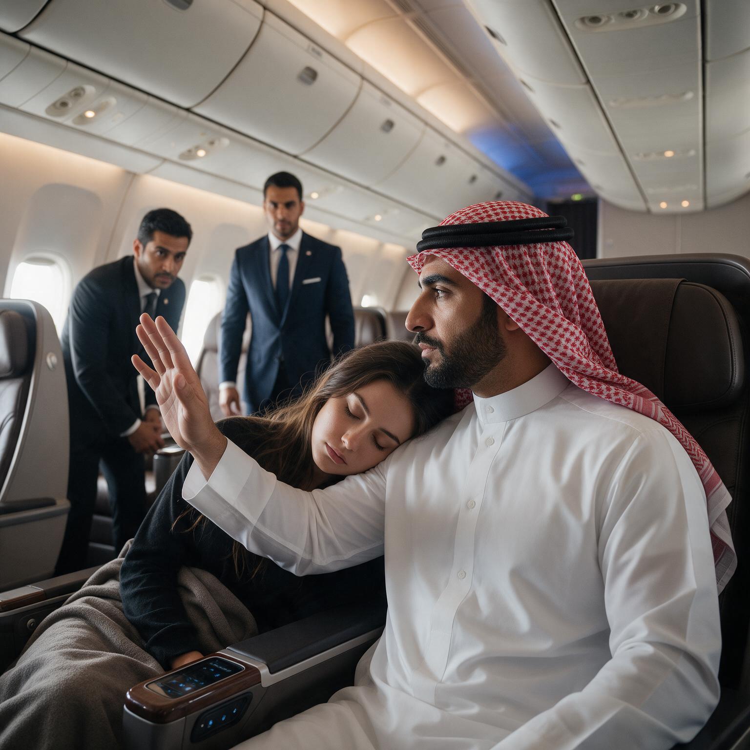 Historia completa :  SE DURMIÓ SOBRE EL HOMBRO DEL HOMBRE MÁS TEMIDO DEL AVIÓN… PERO CUANDO EMMA DESPERTÓ, KHALID LE ENTREGÓ UNA CARPETA Y DIJO: “ESTO LLEVA TU FIRMA, PERO TÚ NUNCA LA PUSISTE”