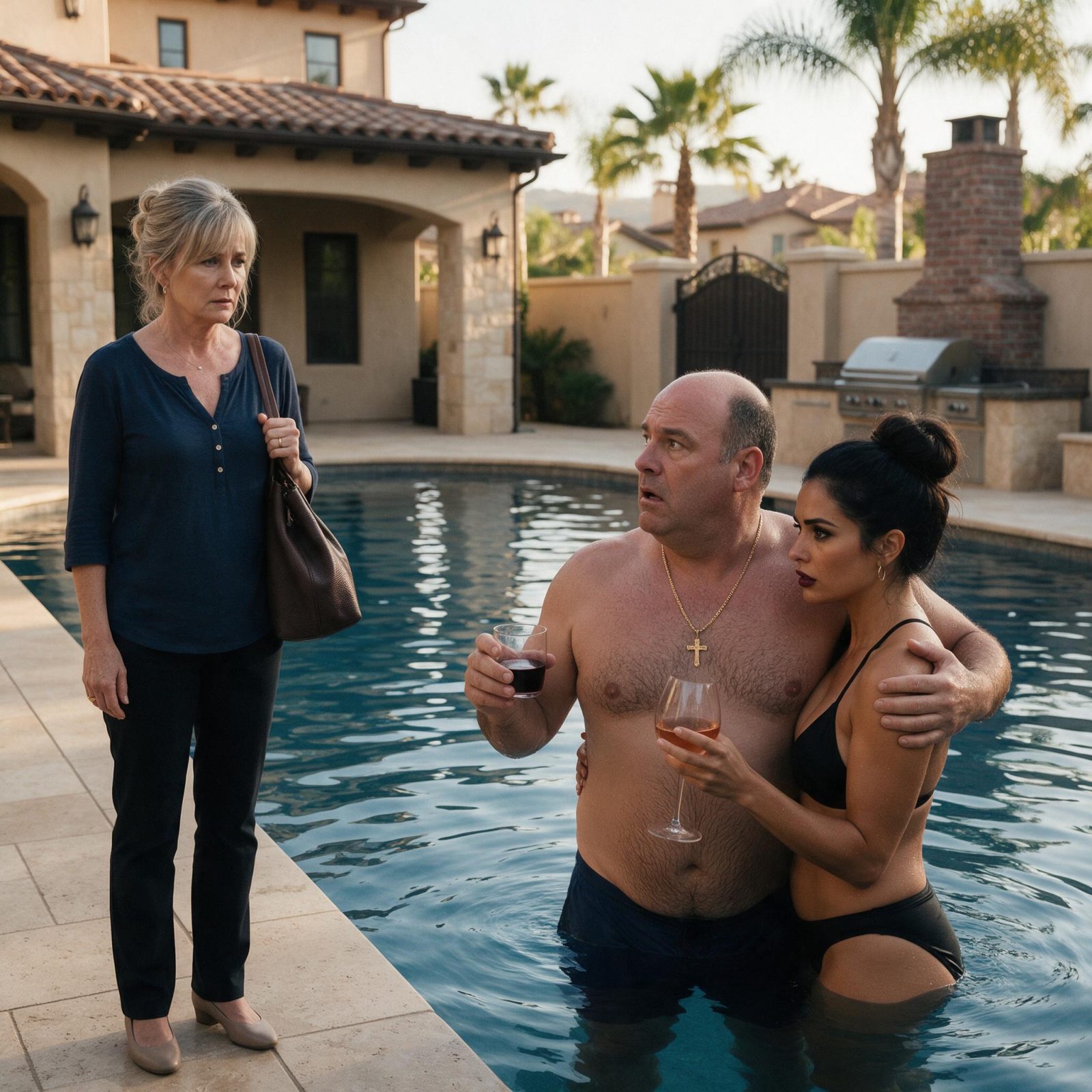 Historia completa :  MARGARET DESCUBRIÓ A SU MARIDO “DISCAPACITADO” DE PIE EN LA PISCINA CON SU AMANTE… PERO EN VEZ DE GRITAR, SACÓ EL TELÉFONO Y DIJO: “GRACIAS, ROBERT. ERA LA PRUEBA QUE ME FALTABA”