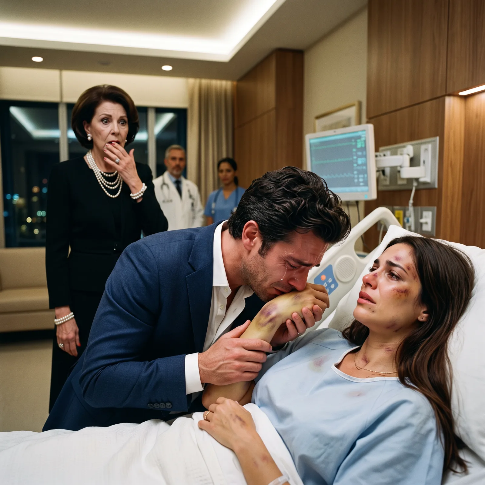 Historia completa :  DANTE ENCONTRÓ A SU ESPOSA CUBIERTA DE MORETONES… PERO CUANDO ELLA SUSURRÓ «NO DEJES QUE SE LLEVEN A MI HIJO», VICTORIA REVELÓ EL SECRETO QUE TODOS HABÍAN OCULTADO