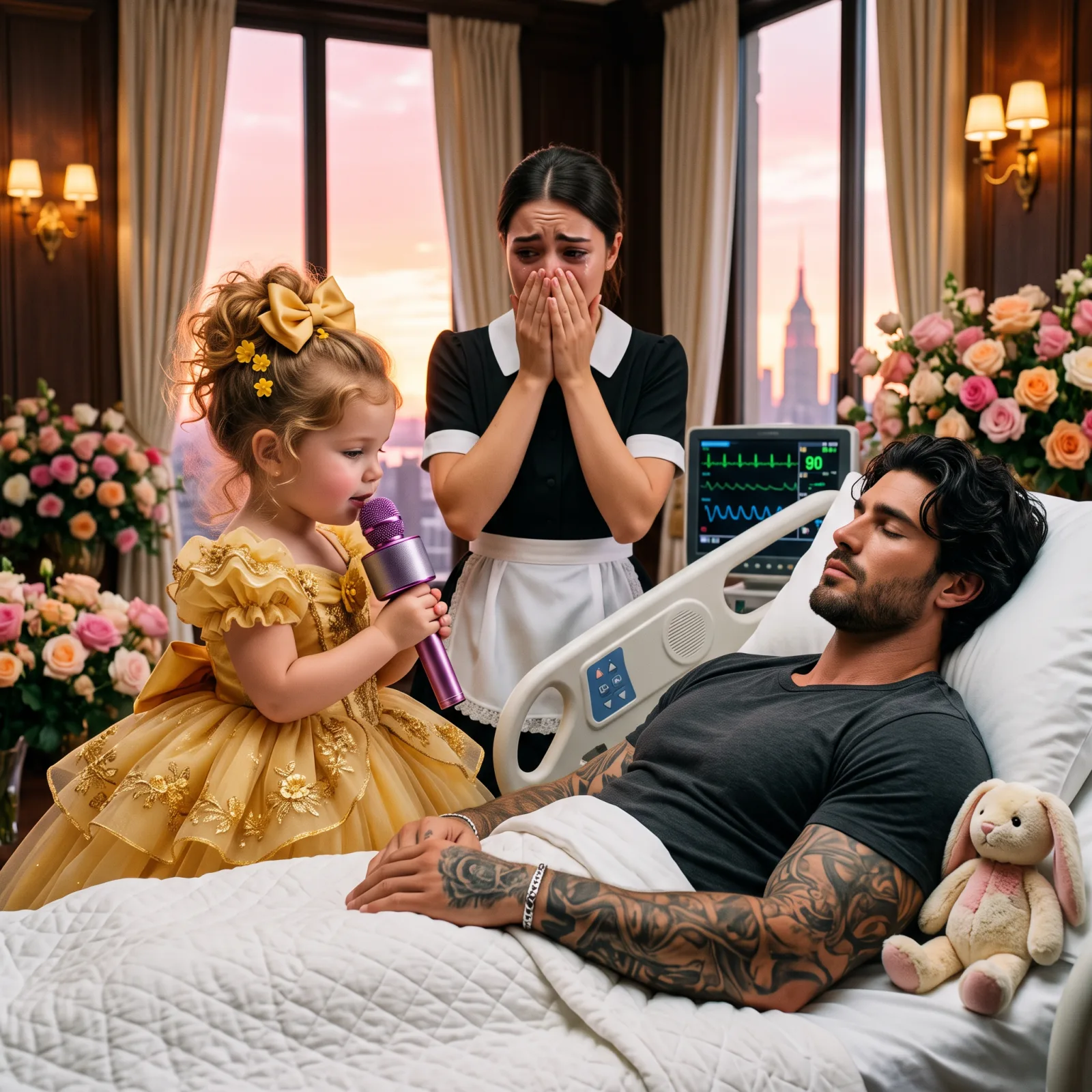 Historia completa :  LA NIÑA DE TRES AÑOS CANTÓ JUNTO A LA CAMA DEL MILLONARIO… PERO CUANDO EL MONITOR CAMBIÓ, LA EMPLEADA RECONOCIÓ UNA CANCIÓN QUE NADIE DEBÍA CONOCER