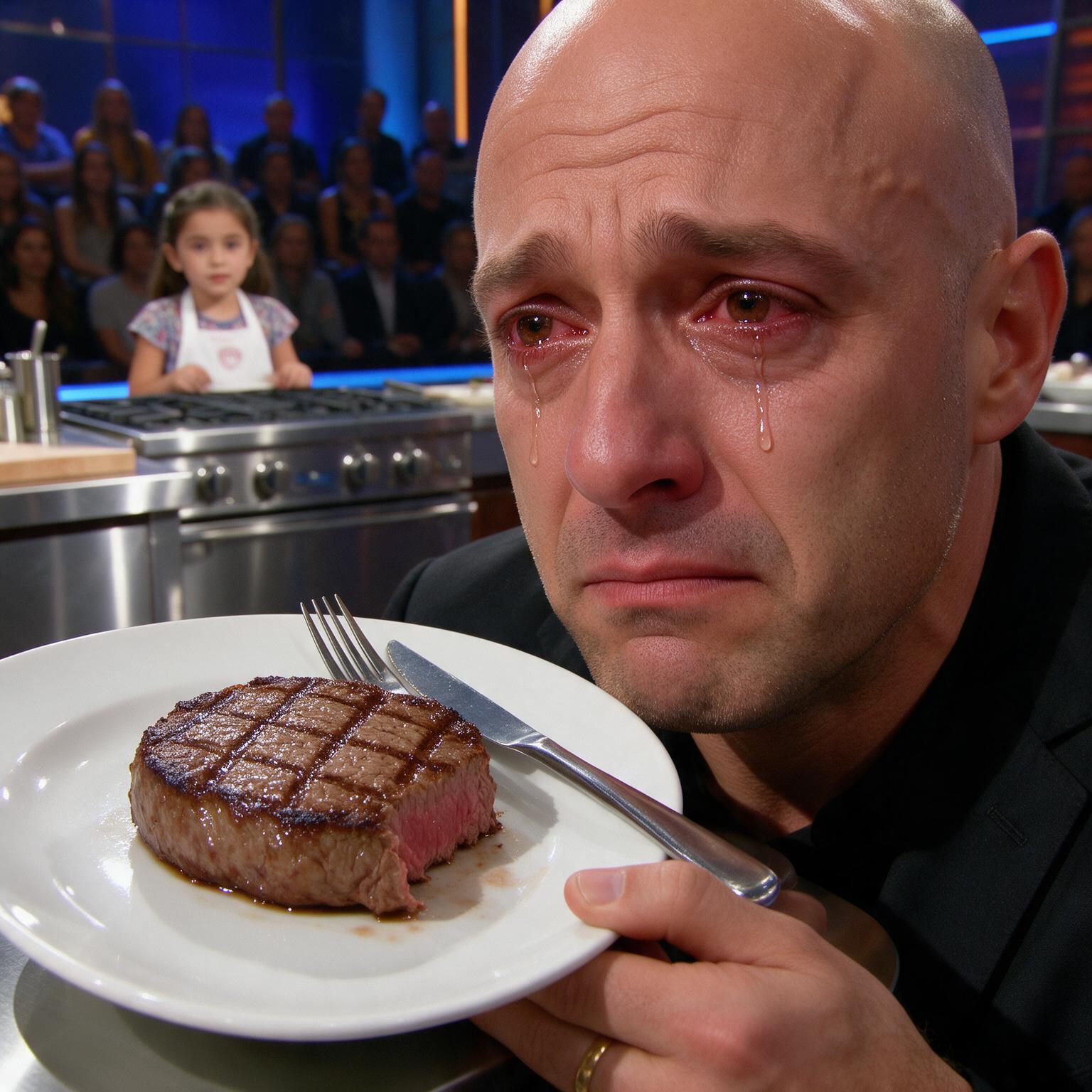 Historia completa :  DANTE PROBÓ EL BISTEC DE LA NIÑA Y ROMPIÓ A LLORAR… PERO CUANDO ELLA DIJO UNA SOLA FRASE, EL ESTUDIO ENTERO QUEDÓ EN SILENCIO