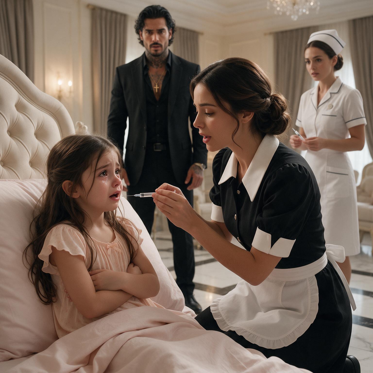 Historia completa : LA NIÑA SE NEGÓ A RECIBIR LA INYECCIÓN… PERO CUANDO LA EMPLEADA COMENZÓ A CANTAR, EL MILLONARIO DESCUBRIÓ UN SECRETO QUE NADIE CONOCÍA