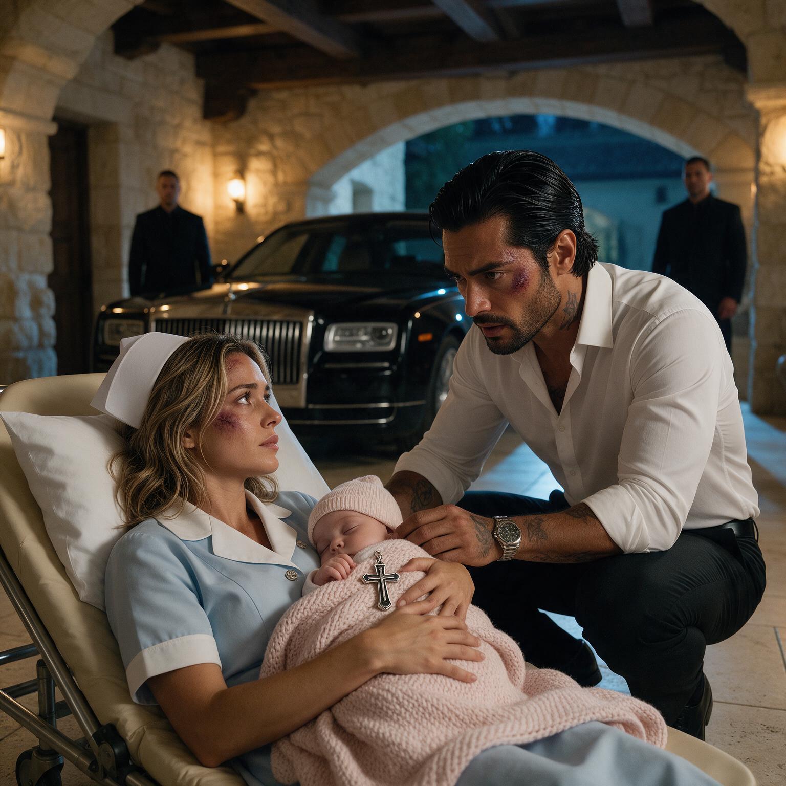 Historia completa : La enfermera le pidió a Dante que no despertara al bebé… pero cuando él vio la pequeña cruz entre sus dedos, ordenó cerrar todas las puertas de la finca