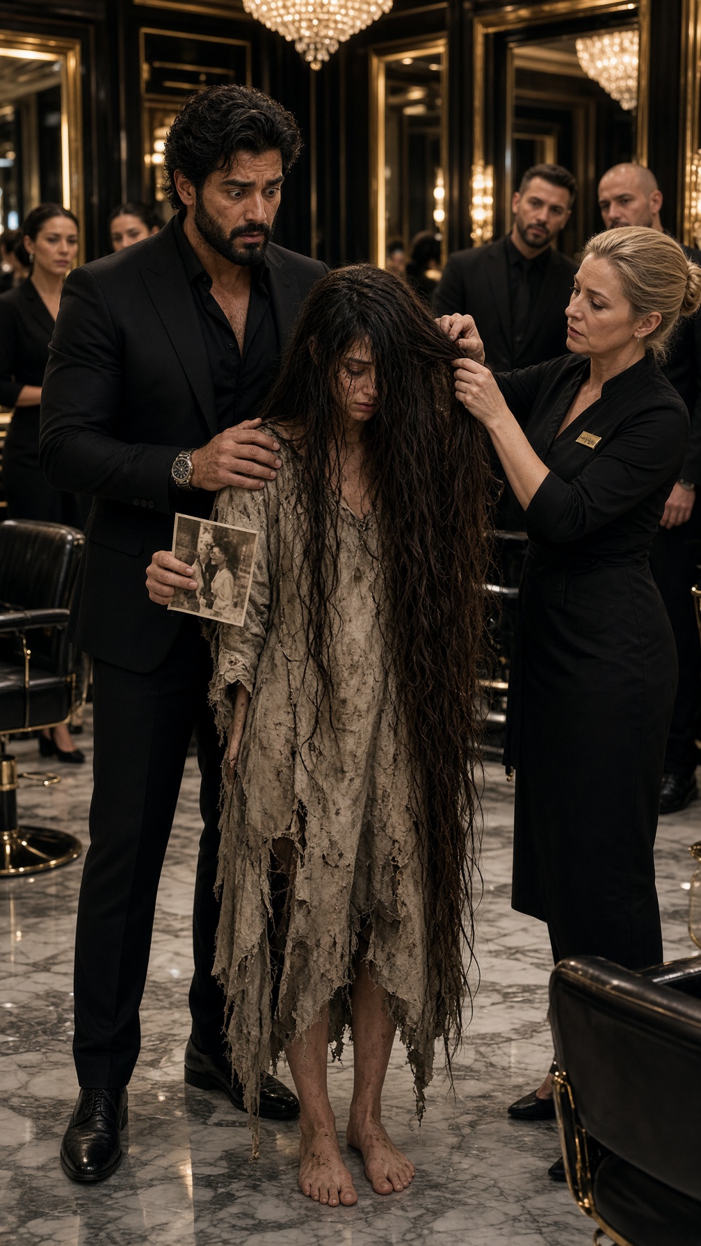 LE CHEF DE LA MAFIA VOULAIT TRANSFORMER UNE SANS-ABRI EN COPIE DE SA FEMME DISPARUE… PUIS LA COIFFEUSE A DÉCOUVERT CETTE CICATRICE