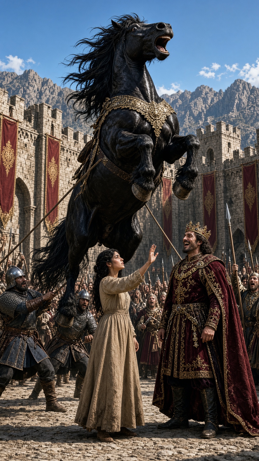 TOUT LE ROYAUME PARLAIT DE CE CHEVAL INCONTRÔLABLE… PUIS UNE PAUVRE FILLE PRONONÇA UN NOM INTERDIT