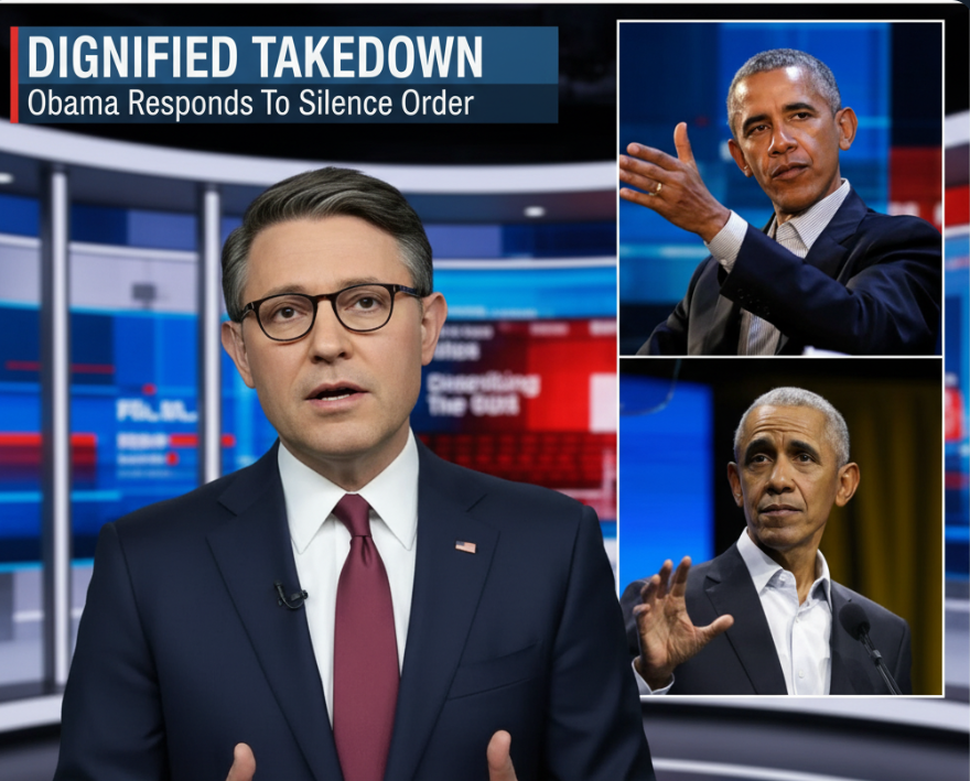 BREAKING: MIKE JOHNSON’S ORDER TO “STAY SILENT” BACKFIRES LIVE ON TV — BARACK OBAMA EXPOSES EVERYTHING…