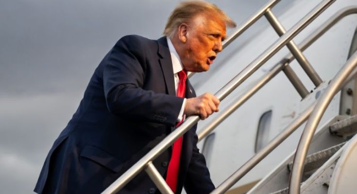 Trump Air Force One Fall Claims Unverified