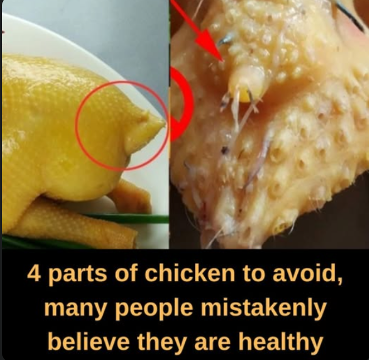 The 4 dirtiest parts of a chicken, full of parasites, yet many people still eat them.