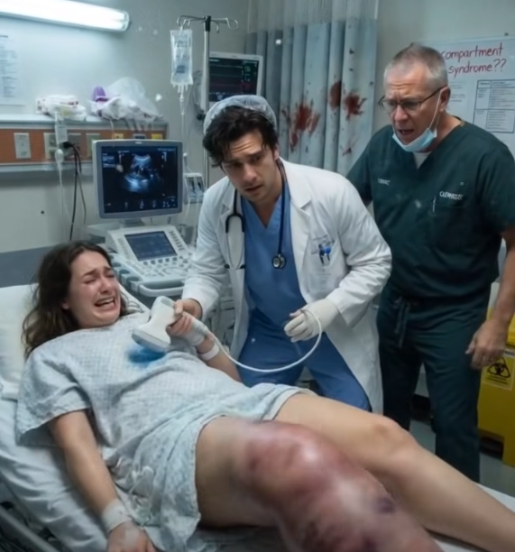 Her leg was severely swollen. I thought it was a routine blood clot