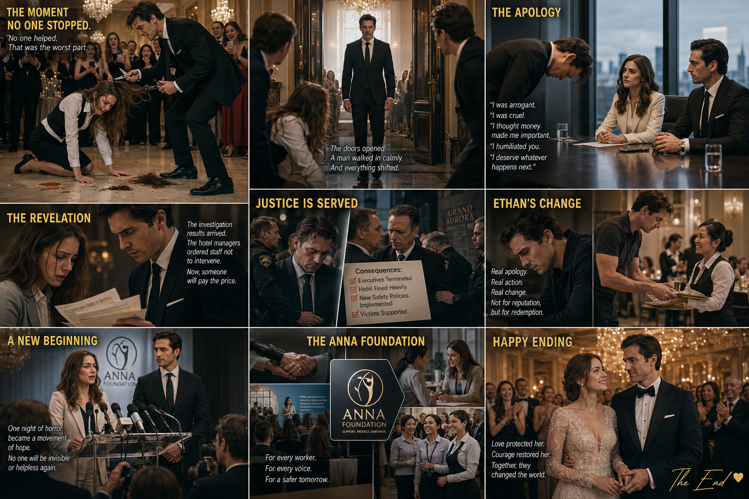 CHAPTER 1 They Laughed When She Begged on Her Knees—Until Her Husband Opened the Ballroom Doors
