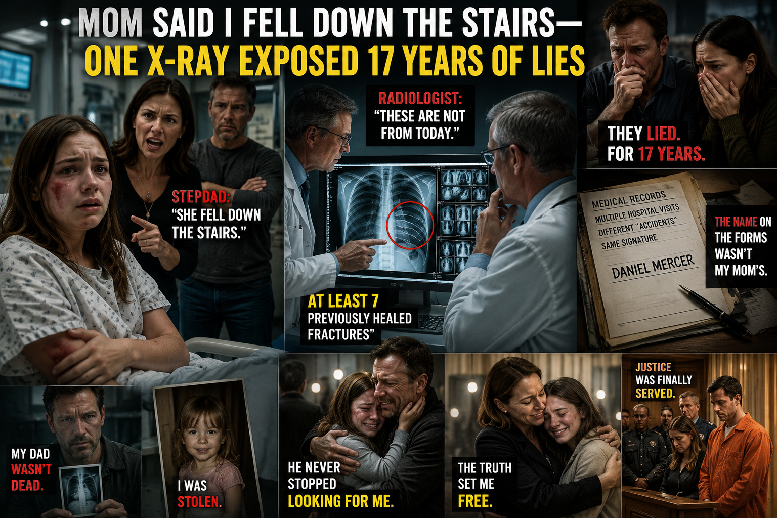 CHAPTER 3: THE X-RAY SHOWED OLD FRACTURES... THEN THE DOCTOR DISCOVERED I WASN'T THEIR DAUGHTER