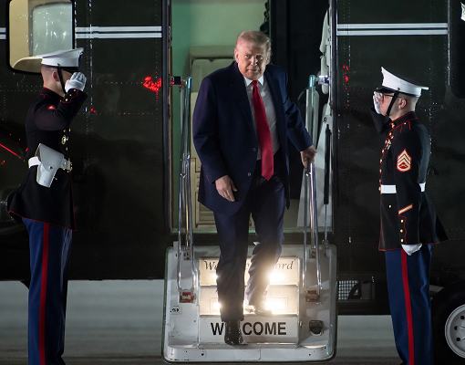 Donald Trump caught struggling to walk in latest health scare video